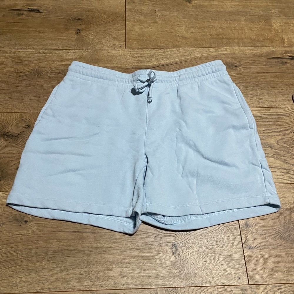 Light Blue Casual Shorts